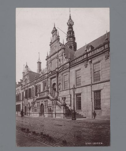 View of the town hall in Leiden