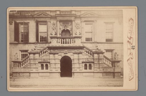 Entrance to the Town Hall in Leiden