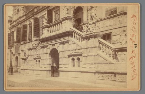 Entrance to the Town Hall in Leiden
