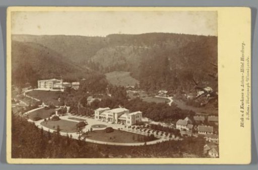 View of Bad Harzburg with the Kurhaus and Hotel Harzburg