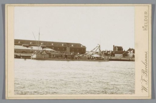 Ram monitor Zr. Ms. Luipaard in the harbour of Den Helder