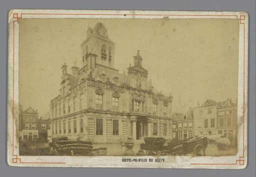 View of the town hall in Delft