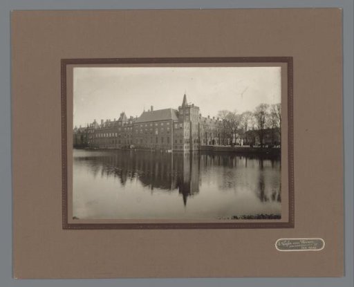 View of the Hofvijver with the Binnenhof in The Hague