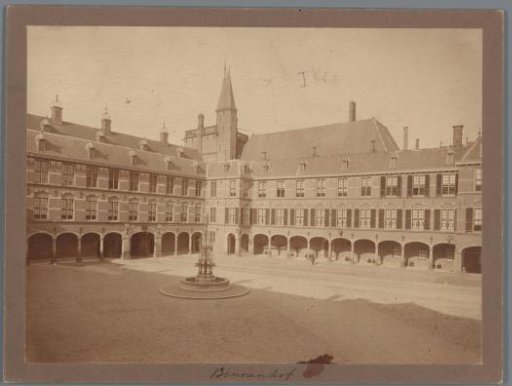 View of the Binnenhof in The Hague