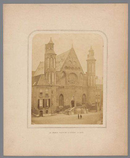 View of the Ridderzaal on the Binnenhof in The Hague