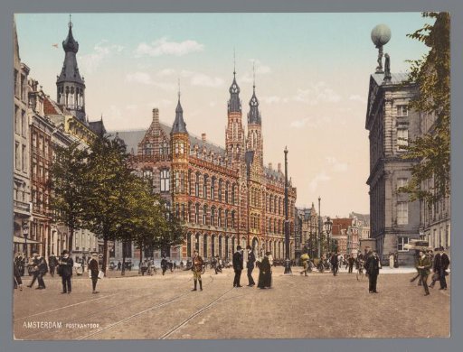 View of the former post office in Amsterdam