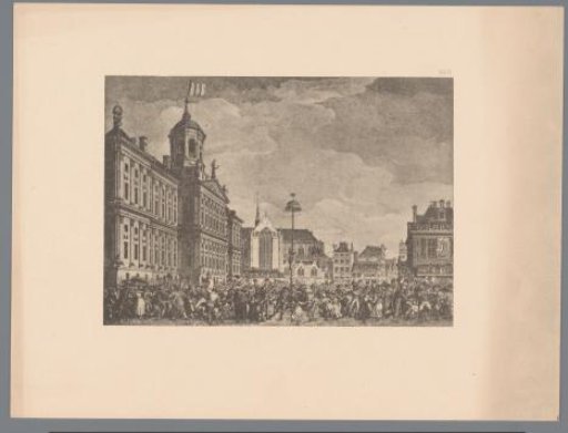 Reproduction of the Festival of Freedom on the Dam in Amsterdam on March 4, 1795, by Reinier Vinkeles (I) after Jacques Kuyper
