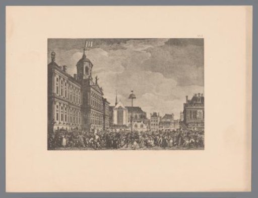 Reproduction of the Festival of Freedom on the Dam in Amsterdam on March 4, 1795, by Reinier Vinkeles (I) after Jacques Kuyper