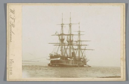 Steam frigate Hr. Ms. Johan Willem Friso at sea