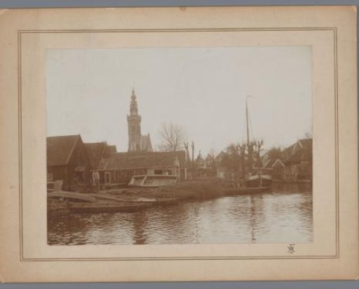 Shipyard Groot, Edam, with the Small or Our Lady's Church in the Background
