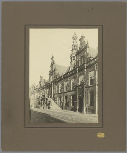 View of the town hall in Leiden