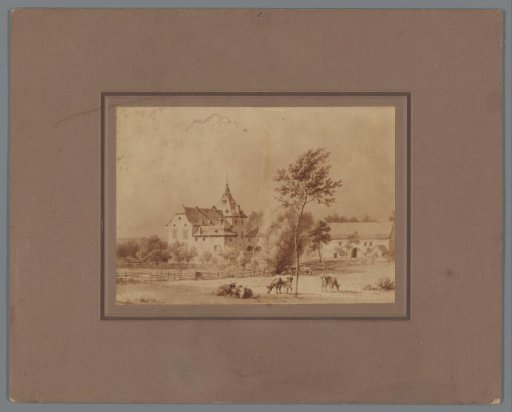 Photographic Reproduction of a Painting of a View of the Castle of Rijckholt