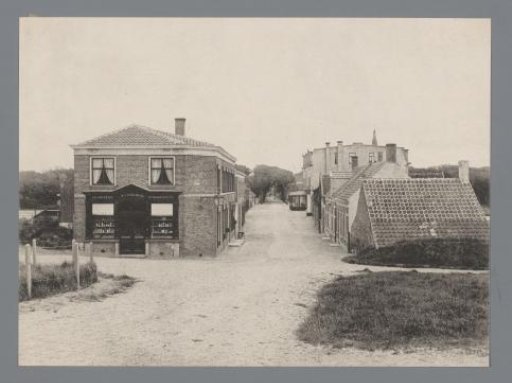 Street Scene with the Shop of M.J. Scheijbeler, Probably in Middelburg