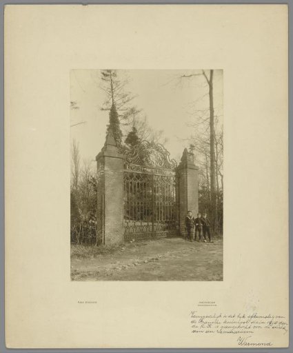 Three Boys, Standing by a Fence, Probably from the French Boarding School in Warmond