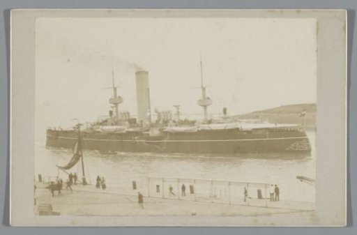 Armoured ship Hr. Ms. Piet Hein in the harbour of Den Helder