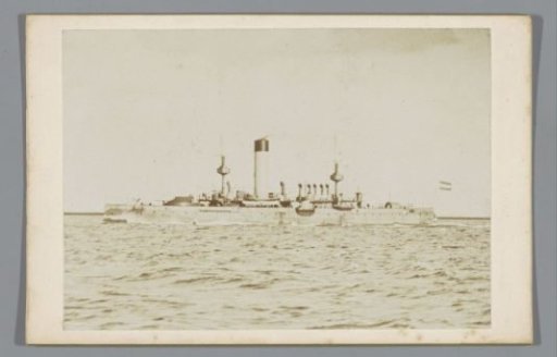 Armoured ship Hr. Ms. Evertsen at sea