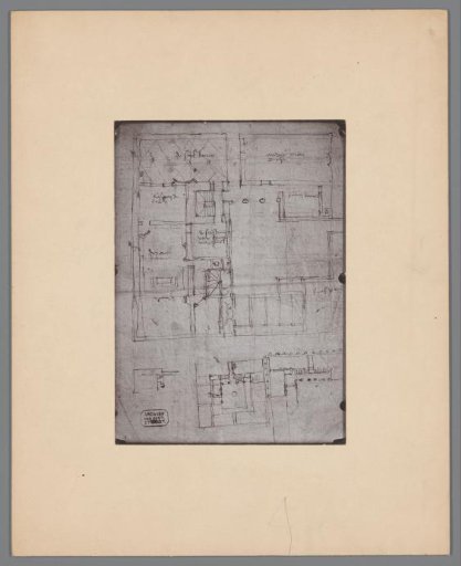Photographic Reproduction of a Plan of the Town Hall of Utrecht
