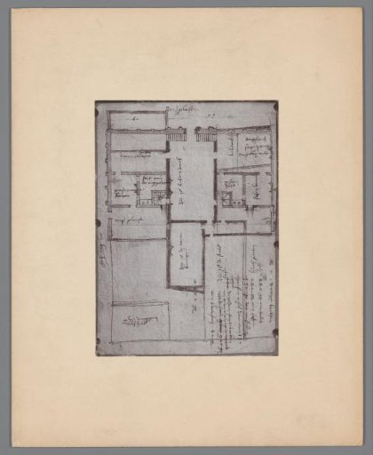 Photographic Reproduction of a Plan of the Town Hall of Utrecht