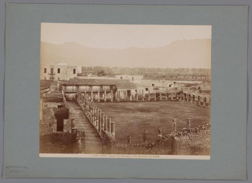 Remains of the House of the Gladiators at Pompeii