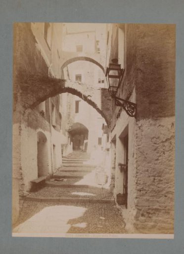 View in the Vicolo della Palma at San Remo