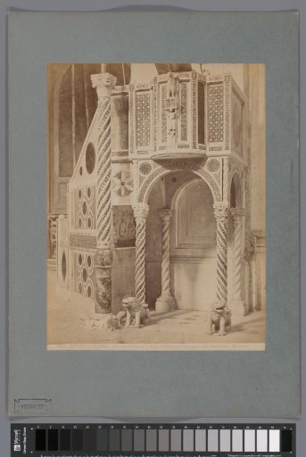 Pulpit in the abbey Trinità della Cava near Salerno