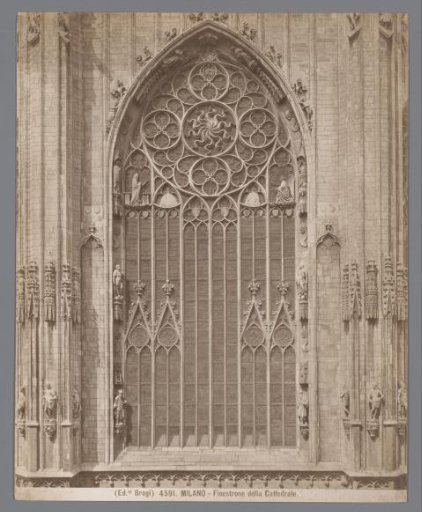 Window of the cathedral of Milan