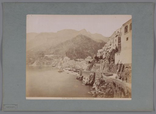 View of Amalfi, the Capuchin monastery and the Gulf of Salerno