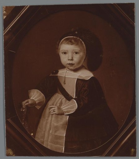 Photographic reproduction of a painted portrait of Willem van Loon, by Dirck van Santvoort