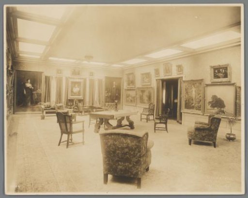Interior with art collection
