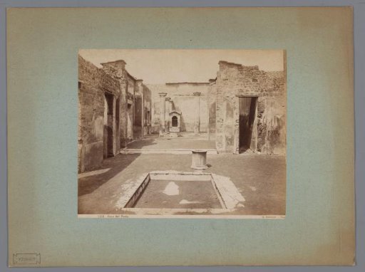 Remains of the House of the Tragic Poet in Pompeii