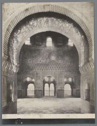 Interior of a room in the Alhambra, Granada, Spain