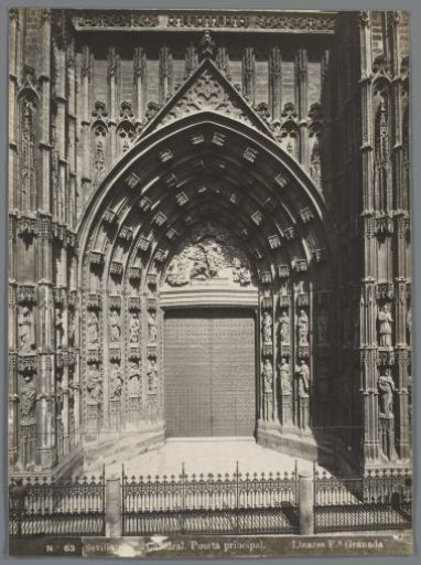 Main portal of the Seville Cathedral, Spain
