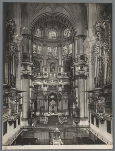 Interior of the choir of the Cathedral of Granada, Spain