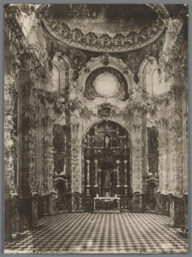 Interior of the Carthusian church Cartuja de Granada, Spain