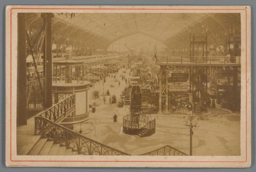 Interior of the engine room during the World's Fair of 1889 in Paris