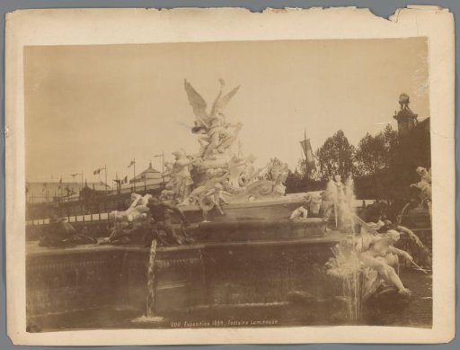 Fountain of St. Vidal at the Champ-de-Mars during the 1889 World's Fair in Paris