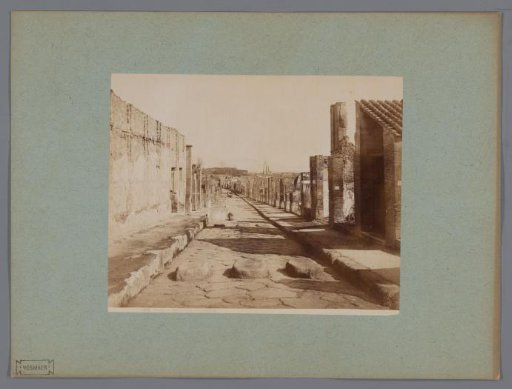 View of the Strada della Abbondanza in Pompeii, Italy