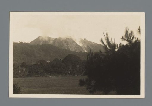 View from Brastagi of the Sibayak volcano, North Sumatra