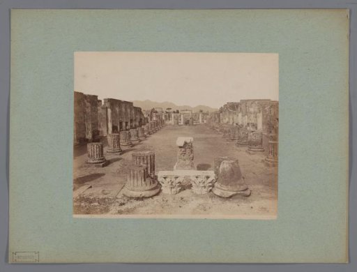 View of the Ruins of the Basilica at Pompeii, Italy