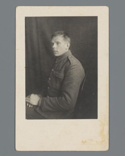 Portrait of an Unknown Man in Military Uniform
