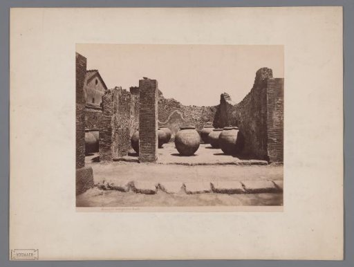 Remains of a Shop with Oil Jars in Pompeii