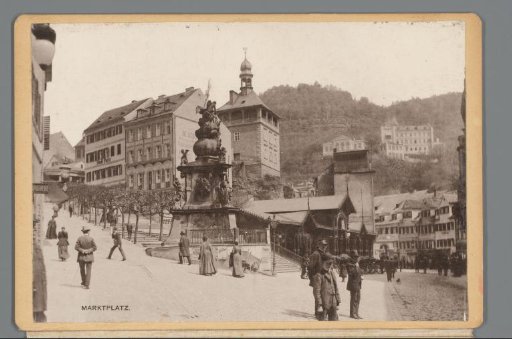 Market Square in Karlsbad, Czech Republic