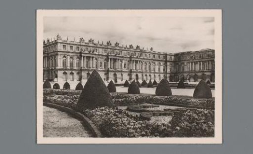 View of the Palace of Versailles from the gardens