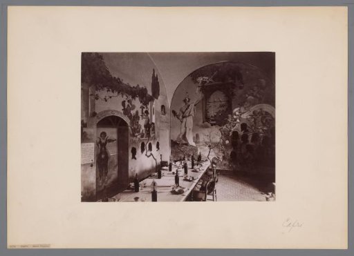 Interior of the Dining Room of Hotel Pagano in Capri, Italy