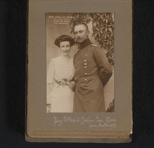 Portrait of Prince Oscar of Prussia and his wife Ina Marie of Bassewitz-Levetzow