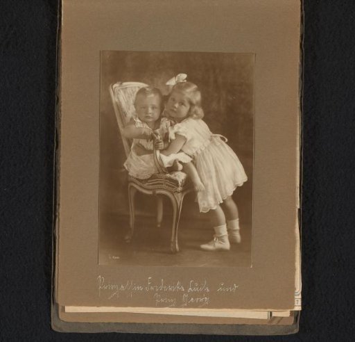 Portrait of Frederica of Brunswick with her younger brother Christian Oscar of Brunswick