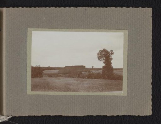 View of a detached house in a meadow, possibly near the residence of Cornelis van der Griendt in Laren, North Holland