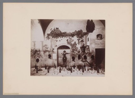 Interior of the Dining Room of Hotel Pagano in Capri, Italy