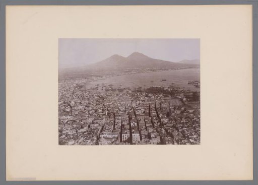 View of Naples, with the Vesuvius in the Background, Italy