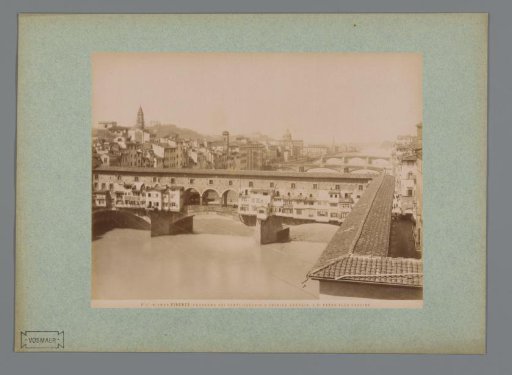 View of the Arno and the Ponte Vecchio in Florence, Italy